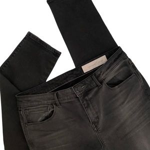 Treasure & Bond high rise & skinny faded black gray jeans 31 waist